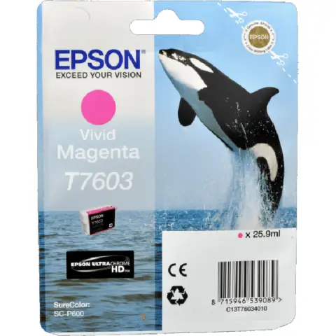 Tusz Epson T7603 do SC-P600 | 25,90 ml | vivid magenta